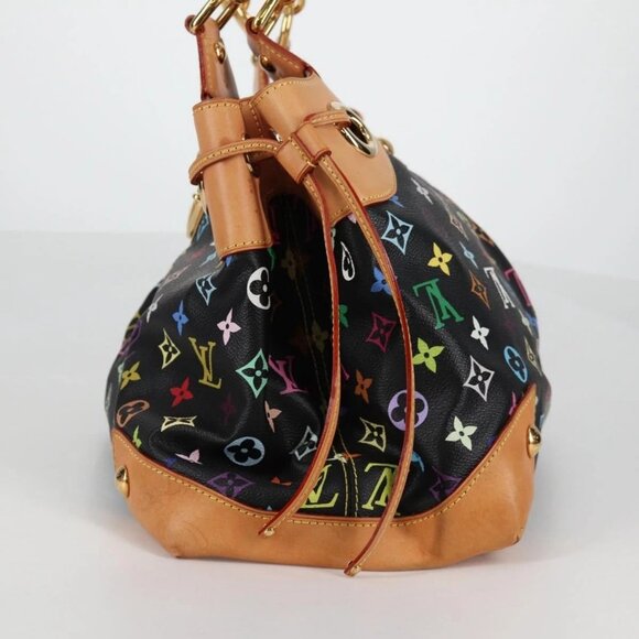 LOUIS VUITTON Monogram Multicolor Ursula Tote Bag Black M40124 LV Auth 138074V - Picture 5 of 16